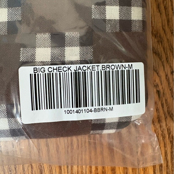 Bogey Boys Big Check Brown Jacket Brown Men’s size M NWT - Picture 13 of 14